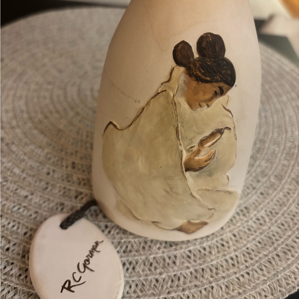RJ Gorman signed Sandstone bell - vintage rare bell